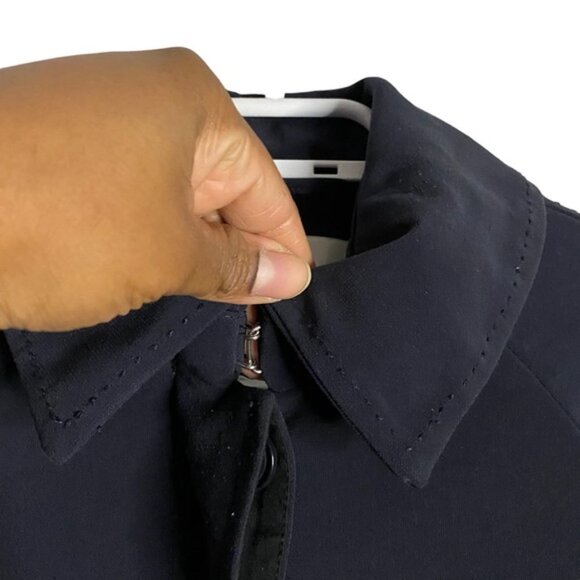 H&M Women's Navy Button Front Jacket - Picture 4 of 10